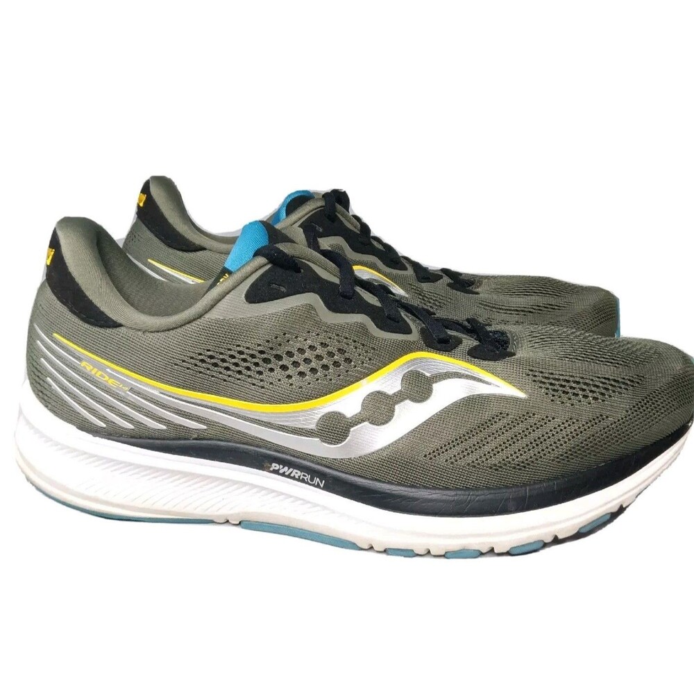 Saucony Ride 14 Running Shoes Men's Size 9.5 Gray